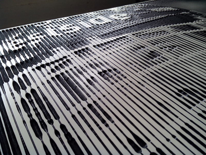 CNC gefräßte Abbildung von Bergen